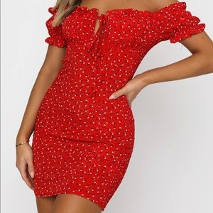 White Fox Force of Nature Mini Dress